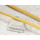 Faux Suede cord, Yellow, 3.0mm wide, per metre