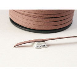 Faux Suede Cord, 5.5mm wide, Camel, per metre