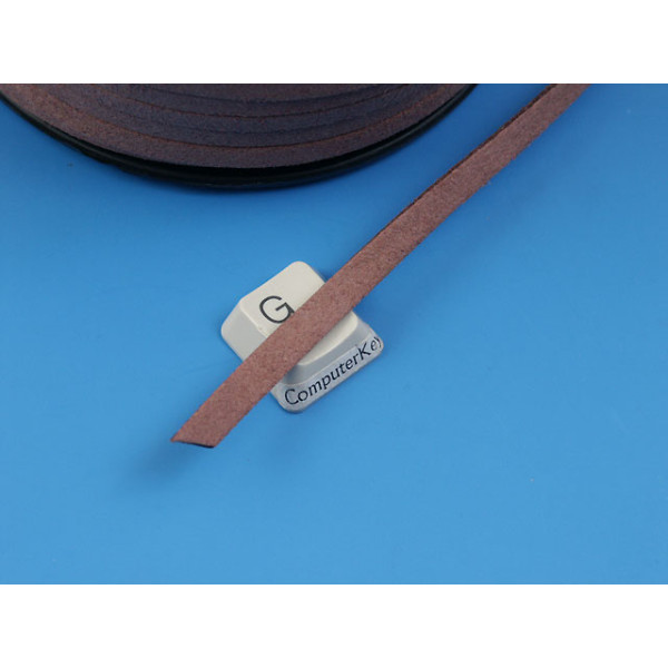 Faux Suede Cord, 5.5mm wide, Camel, per metre