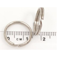 Split Ring, 15mm, Nickel plated, each