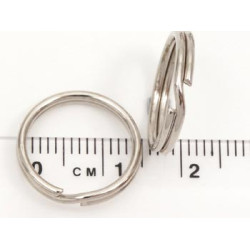 Split Ring, 15mm, Nickel plated, each