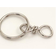 SALE: Keyring, Split Ring with 2 swivels, each