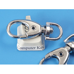 Heavy 38mm Lobster Clasp, nickel plate, each