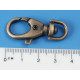 38mm Lobster Clasp, antiqued brass, each