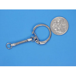 Key Ring 26mm with snake chain, each