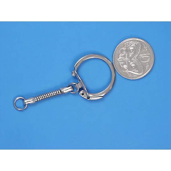 Key Ring 26mm with snake chain, each