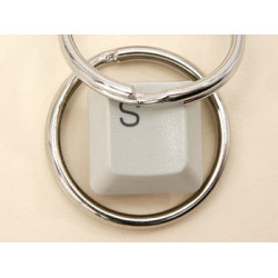 Split Ring, 30mm, nickel plated, each