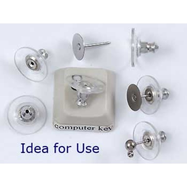 Discie stabiliser back, lge hole, Nickel free, pair