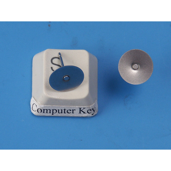 Post, 10mm Flat Pad, Stainless Steel, per pair