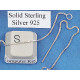 Sterling Silver Ear Threads, 80mm, pair
