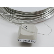 Craft Wire: Silver coloured Copper Wire, 0.5mm strand