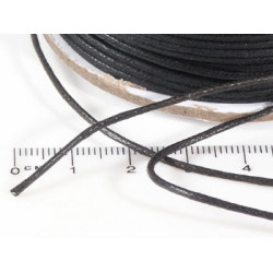 Polished Poly Cord, 1.0/1.5/2.0mm, Black, by the metre