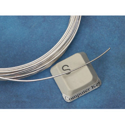 Premium Craft Wire: Silver plated Copper wire 0.5mm x 15m NON TARNISH