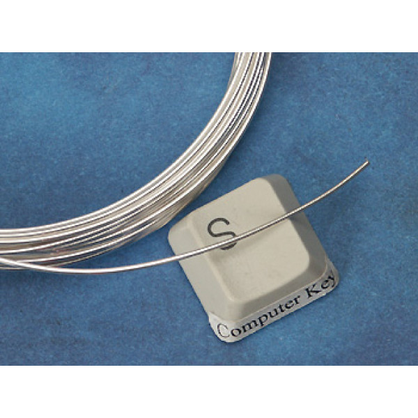 Premium Craft Wire: Silver plated Copper wire 0.5mm x 15m NON TARNISH