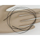 Waxed Polyester Cord, Black, 1.6/1.8mm, cut 750mm length
