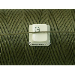 Waxed Polyester Cord, woven, 1.0mm, Olive, cut, 750mm length