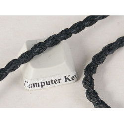 Waxed Plaited 4 strand Polyester Cord, by the metre, EXTRA-THICK 3.5mm, Black