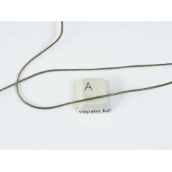 Waxed Polyester Cord, woven, Green Khaki, per roll