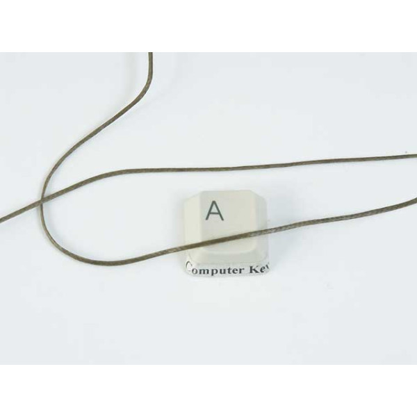 Waxed Polyester Cord, woven, Green Khaki, per 5 meters