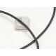 Rubber-like Tough Flexi Cord, Black, approx 1.6mm, per metre