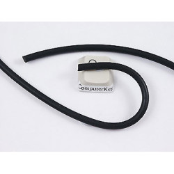 Synthetic Rubber Cord, Black, 2.5/3/4mm, per metre