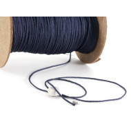 Navy Blue Braided Cord, per metre