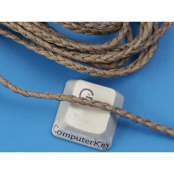 Waxed Plaited 3 strand Polyester Cord, by the metre, MEDIUM 2.5x1.1mm, Natural Flax colour