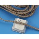 Waxed Plaited 3 strand Polyester Cord, by the metre, MEDIUM 2.5x1.1mm, Natural Flax colour