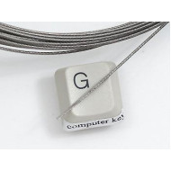 Nylon Coated Stainless Steel wire, 0.88mm, per metre