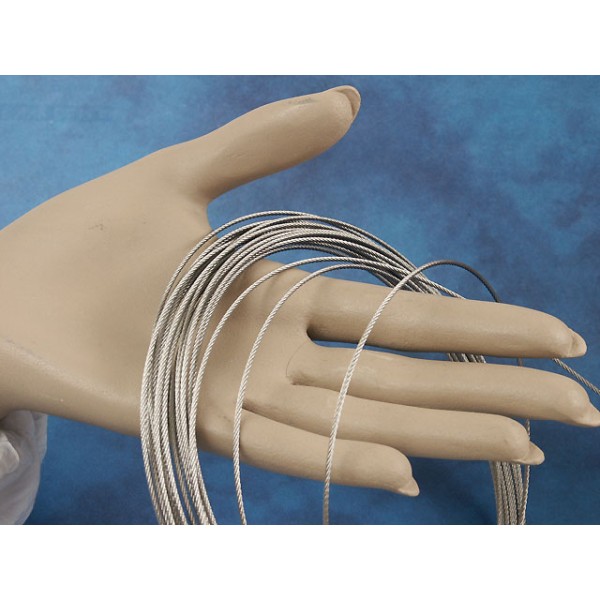 Un-Coated Stainless Steel wire, 1.4mm, per metre