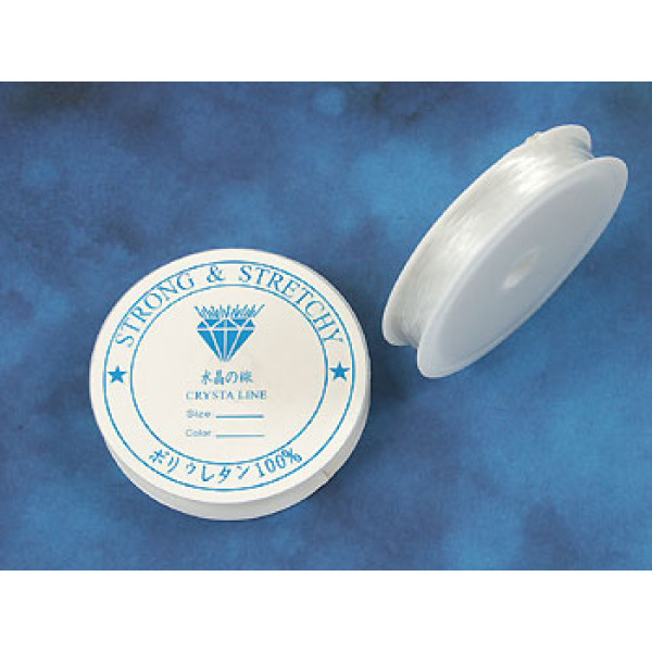 Transparent Elastic Cord, Clear, 1.0mmx4m roll
