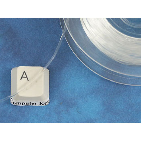 Transparent Elastic Cord, Clear, 1.0mmx10m roll