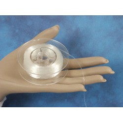 Transparent Elastic Cord, Clear, 1.0mmx25m roll