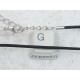 46cm Black Leather Cord, 2.0mm, with parrot clasp