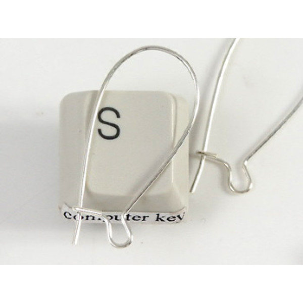 Deluxe Medium Kidney Wire, 30mm, NF silver plate, pair