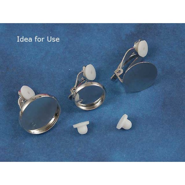 Cushion back for Clip-on earring, pair