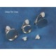 Cushion back for Clip-on earring, pair