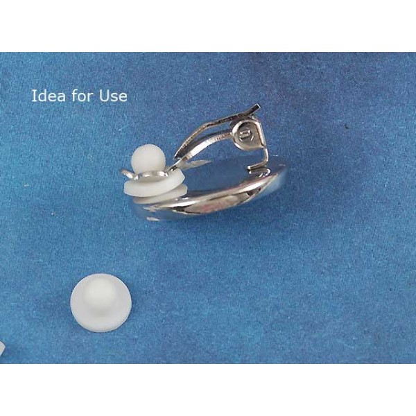 Cushion back for Clip-on earring, pair