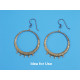 Filigree Chandelier, Round, Five Loops, ant bronze, each