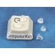 Earring stud back Nut, 4mm, plastic, per 100 pair
