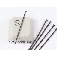 Head Pin, 1 inch, standard, gunmetal black, bag of 50