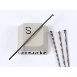 Head Pin, 1.5 inch, gunmetal black, per 50