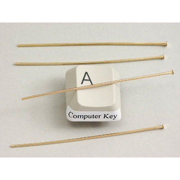 Head Pin, 2 inch, gilt, per 100