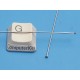 Head Pin, Long, 75mm, 304 stainless steel, per 50
