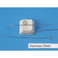 Eye Pin, 2 inch, 0.6mm, Stainless Steel, per 100