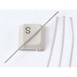 Head Pin, 2 inch, nickel plate, per 50