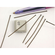Head Pin, 2 inch, Antique-brass, per 50