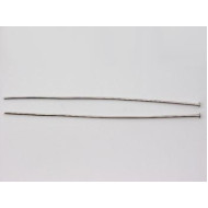 Head Pin, 38mm, Thin, Nickel, bag of 100