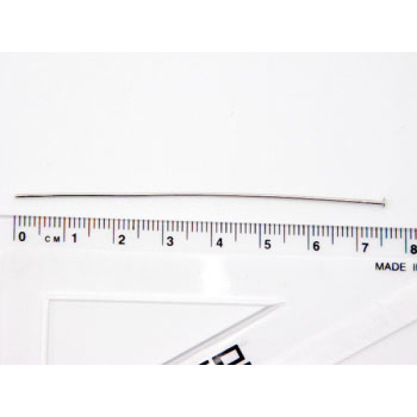 Head Pin, 3 inch, firm, nickel plate, each