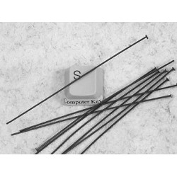 Head Pin, 3 inch, firm, black plate, each
